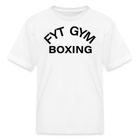 YOUTH FYT GYM BOXING T - white